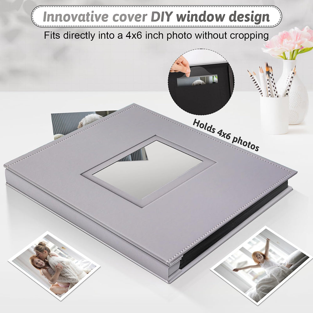 Popotop album opened to reveal 800 pockets for organized memories