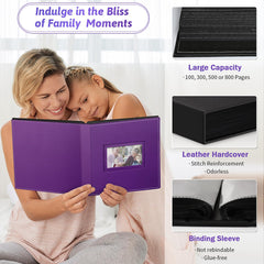 Acid-free inner pages keep images clear and prevent yellowing over time.