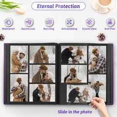 Popotop vegan leather front window keeps memories visible and protected.