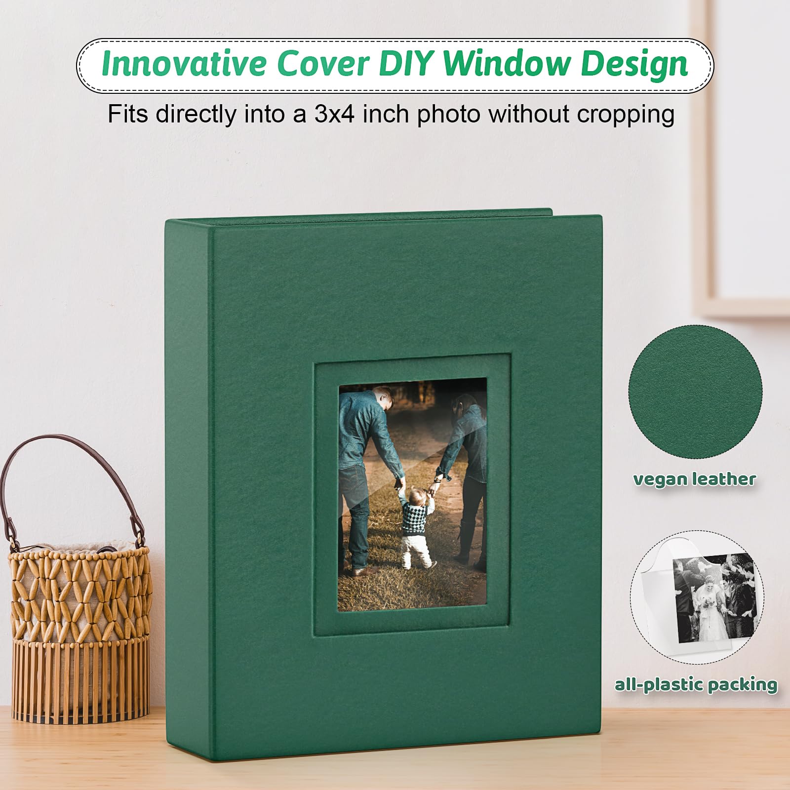 Popotop photo album double-front-window keeps memories visible and organized.