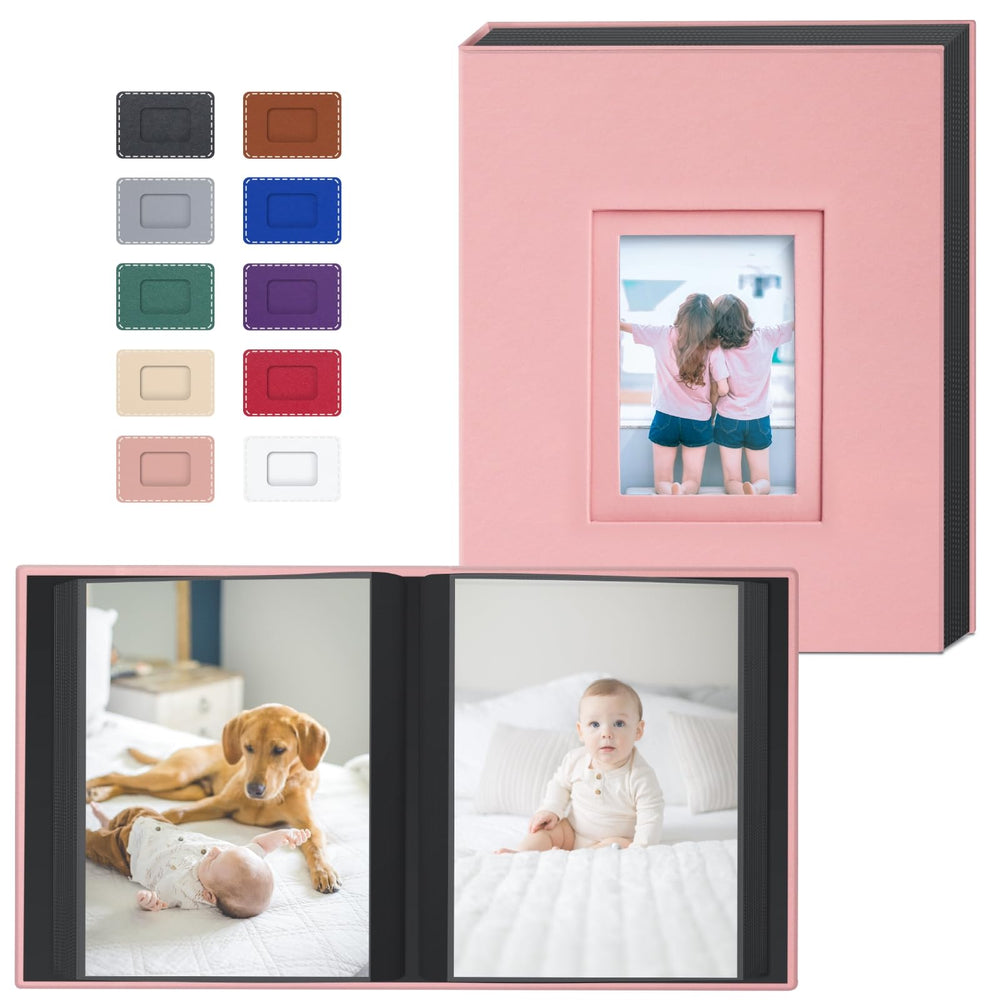 Popotop photo album front cover with premium vegan leather look, ideal for wedding memories.