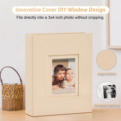 Popotop album front-window display showcases 4x6 photos securely.