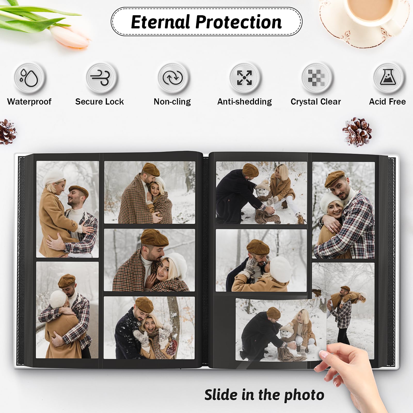 Popotop front window showcases a photo while keeping it safe