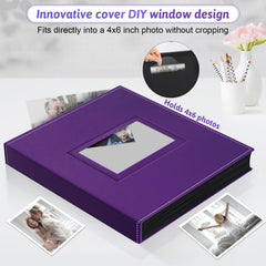 Popotop album front window displays a photo while shielding it from scratches.