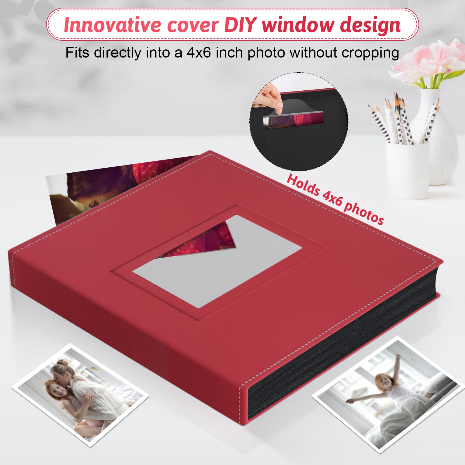 Popotop inner pages with 100 pockets keep photos organized safely