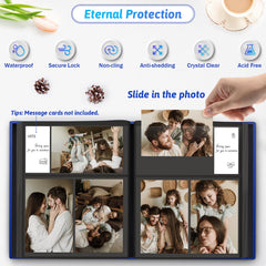 Popotop album interior pages with 100 pockets for organized 4x6 photos