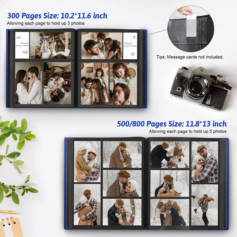 Popotop album size 10.2x11.6 inches shown for display-ready memories