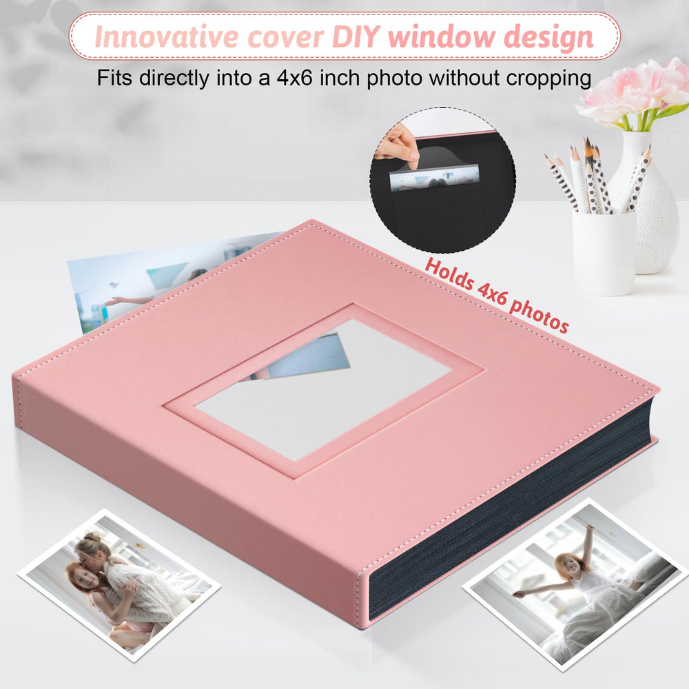 Popotop photo-pages-50pcs-100pockets showcases organized 4x6 photo storage