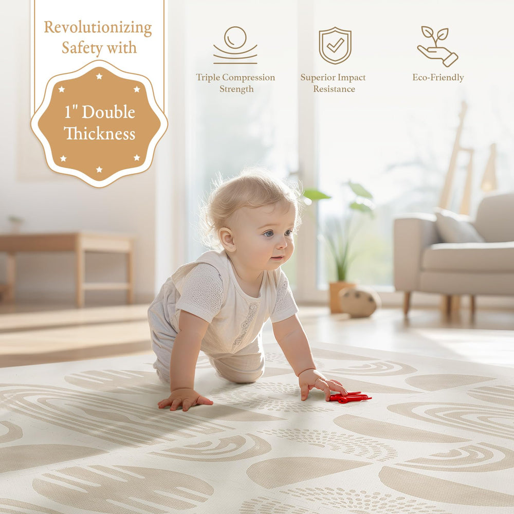 PopsyKosy Desert Sand border pieces delineate safe play area edges.