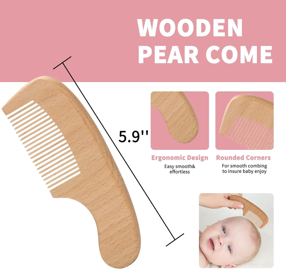 POPYJAN natural wool brush helps distribute scalp oils gently.