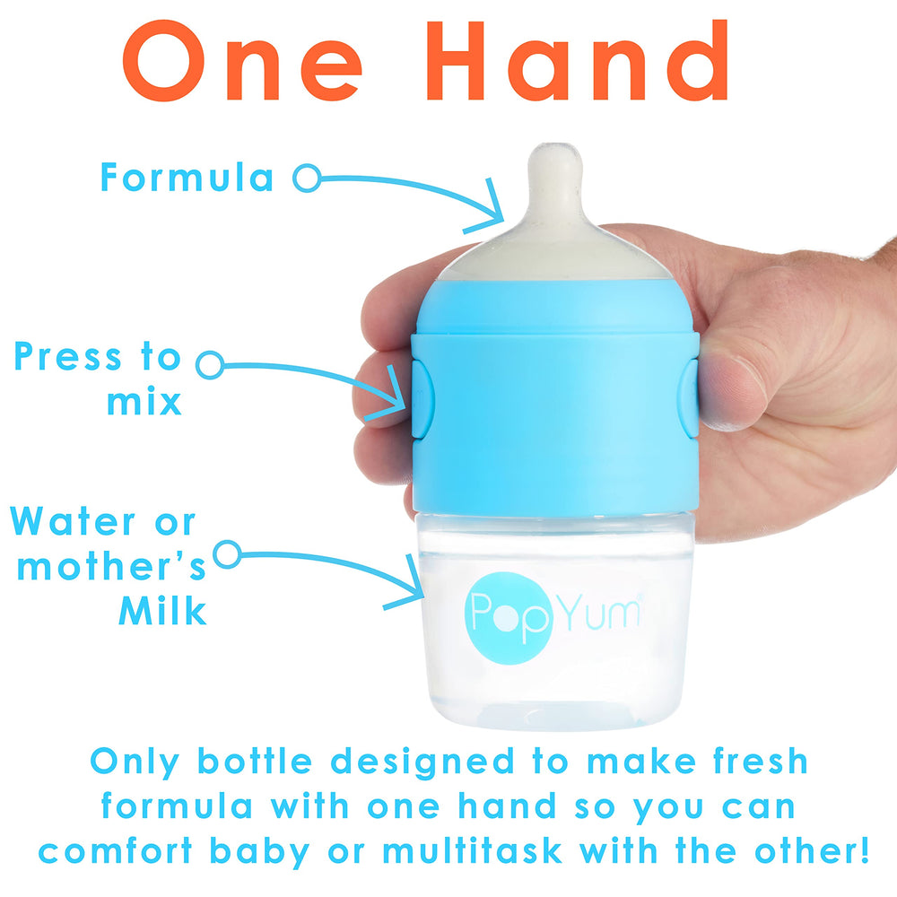 PopYum slow-flow nipple close-up supports steady feeding