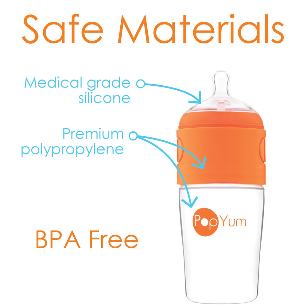 PopYum BPA-free medical-grade materials for safe feeding.