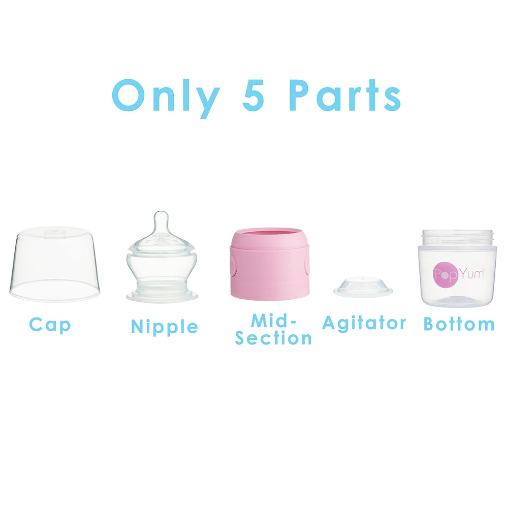 PopYum 5-part design keeps assembly simple and easy to clean.