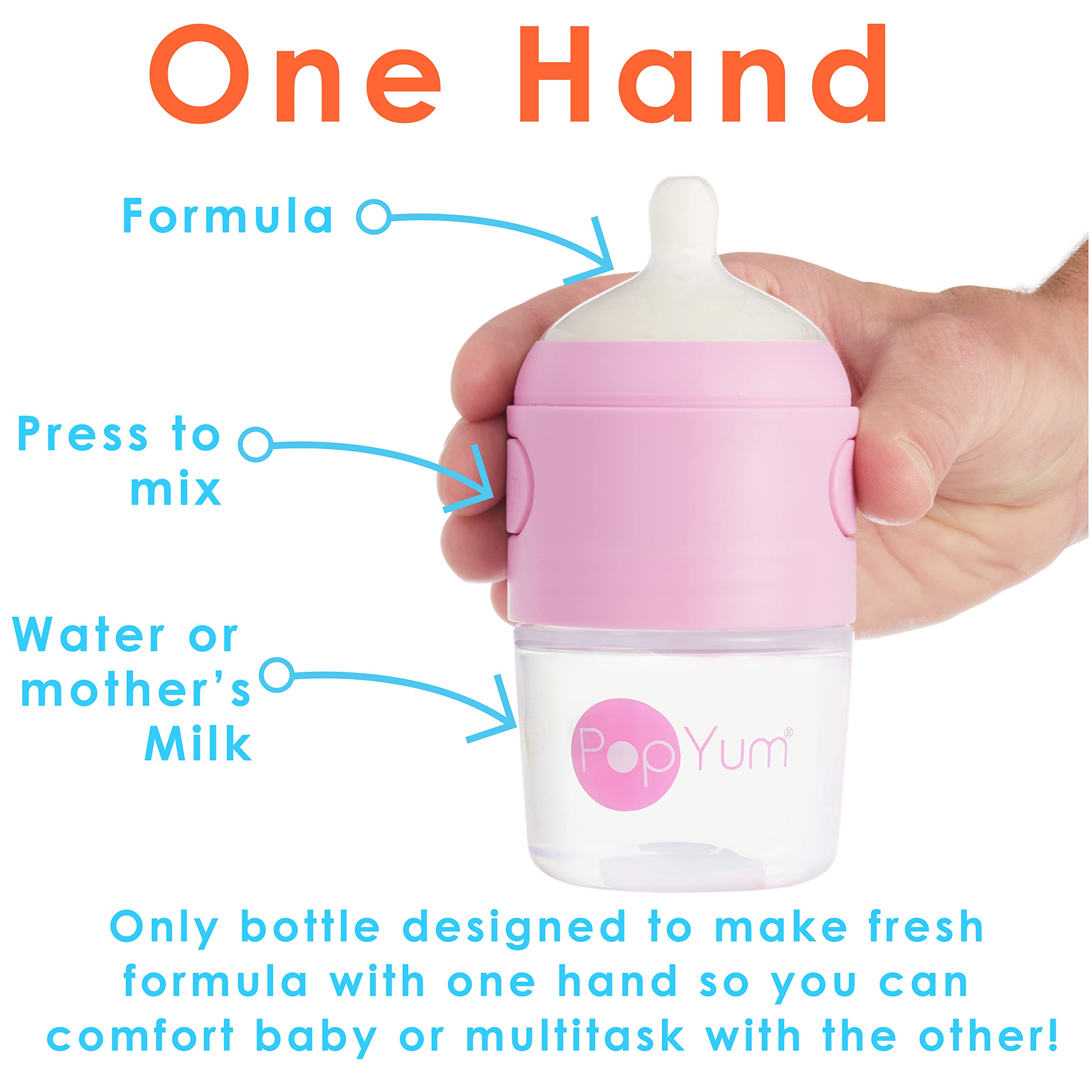 PopYum slow-flow nipple highlights gentle feeding for newborns