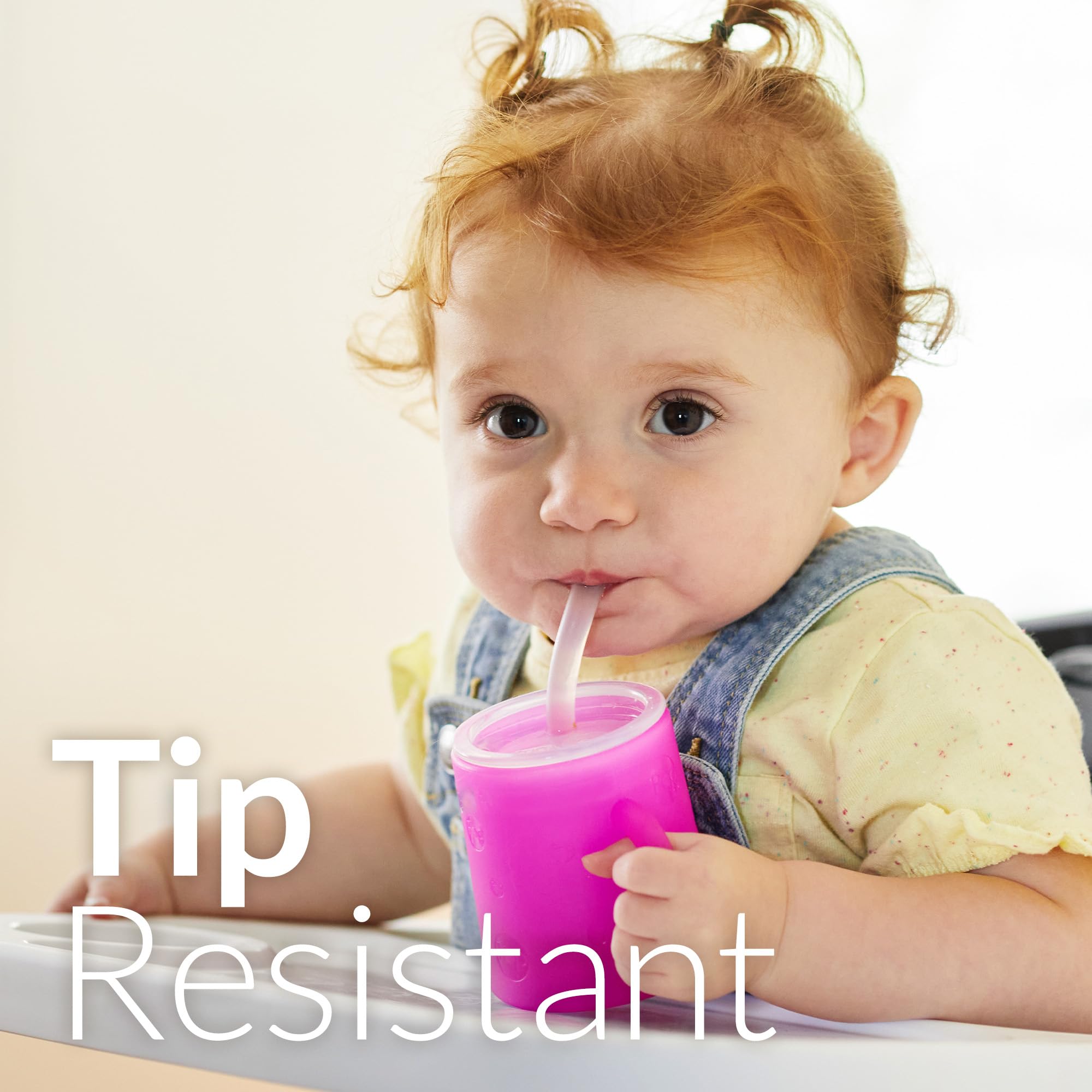 PopYum straw bumper protects the straw during tumbles.