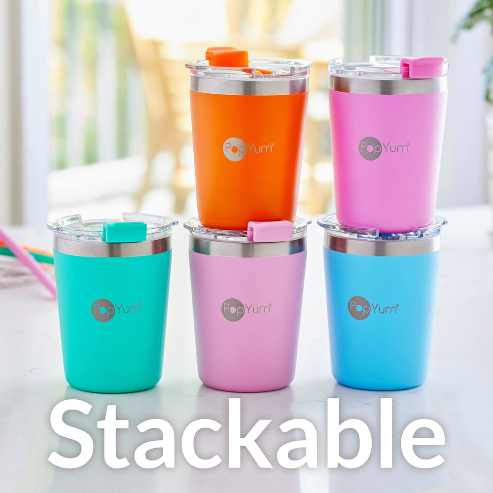 PopYum vacuum-sealed design helps maintain beverage temperature.