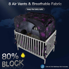 Porayhut breathable mesh windows provide ventilation for baby