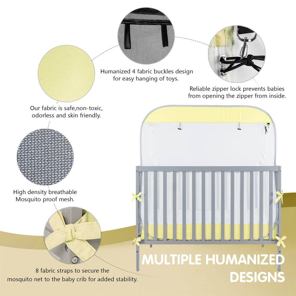 Porayhut see-through canopy netting allows quick monitoring.