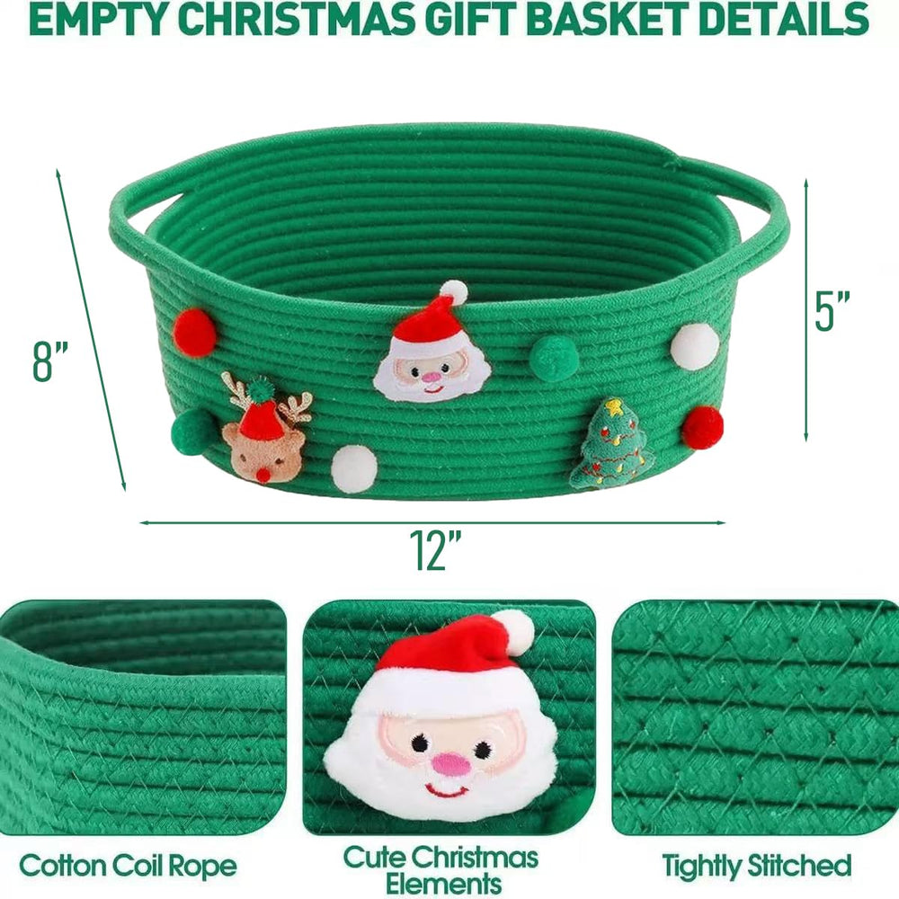 Poschnor cotton rope storage basket, 12x8x5 inches, ideal for organizing toys.