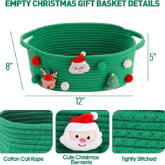 Poschnor cotton rope storage basket, 12x8x5 inches, ideal for organizing toys.