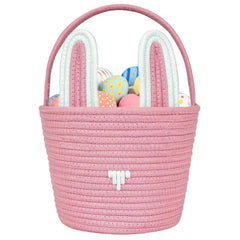 Poschnor Easter basket with bunny ears for egg hunts and home decor.