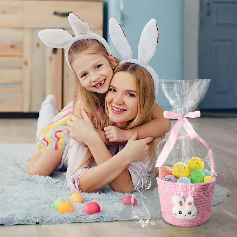 Poschnor cotton rope material basket is natural and durable.