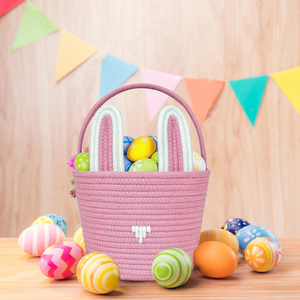 Poschnor natural cotton rope basket is durable and safe for kids.