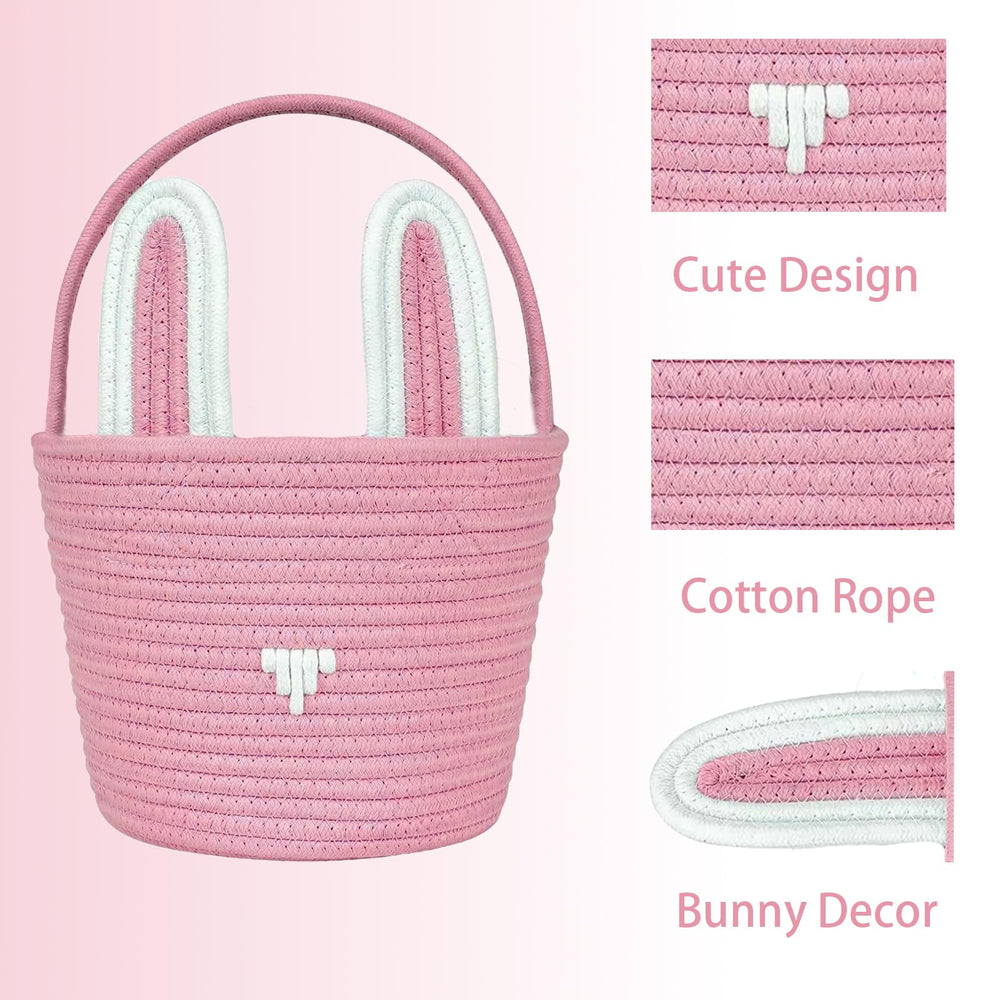 Versatile Poschnor Easter basket for egg collection, nursery storage, or centerpieces.