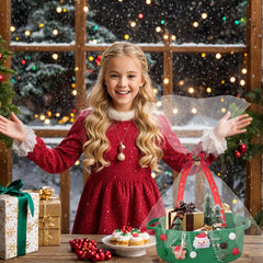 Poschnor felt accents basket with Santa and reindeer add playful seasonal charm.