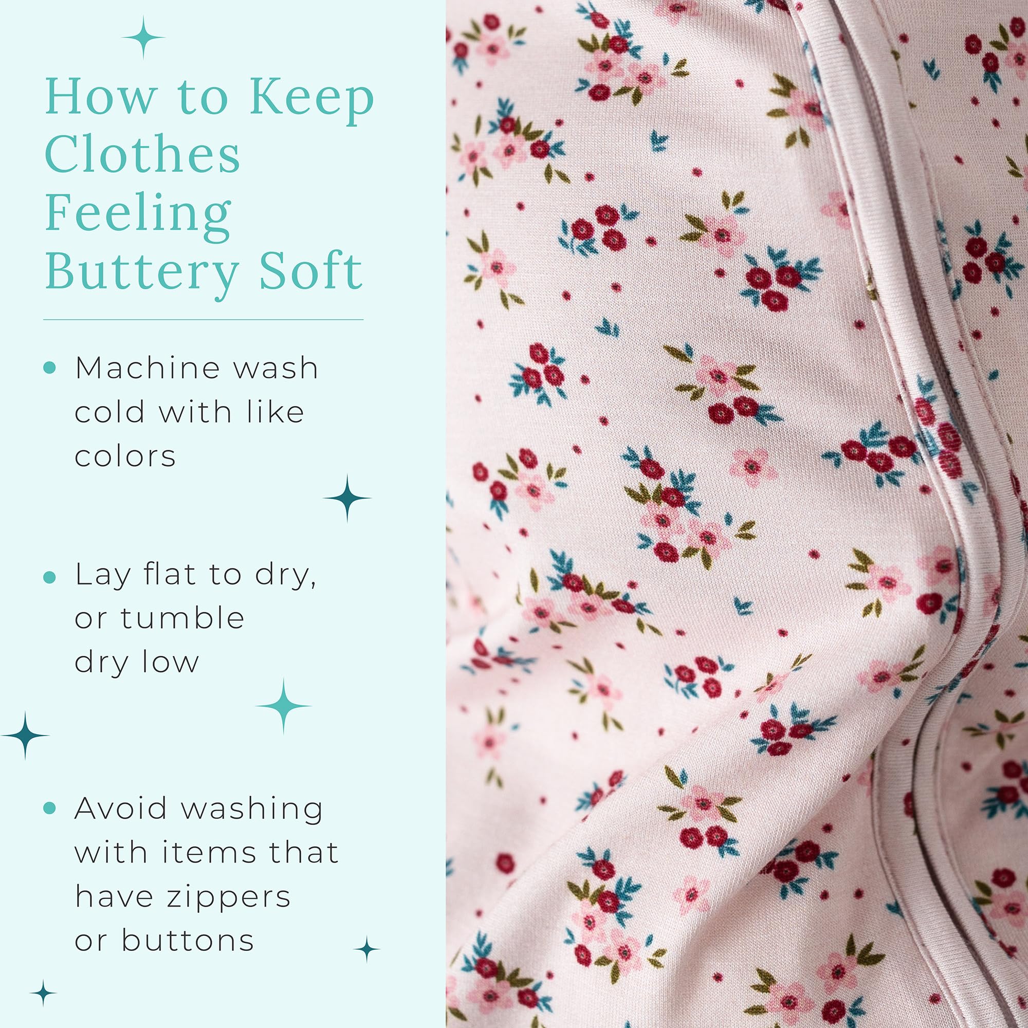Posh Peanut baby sleepwear showcasing skin-friendly, lightweight fabric.
