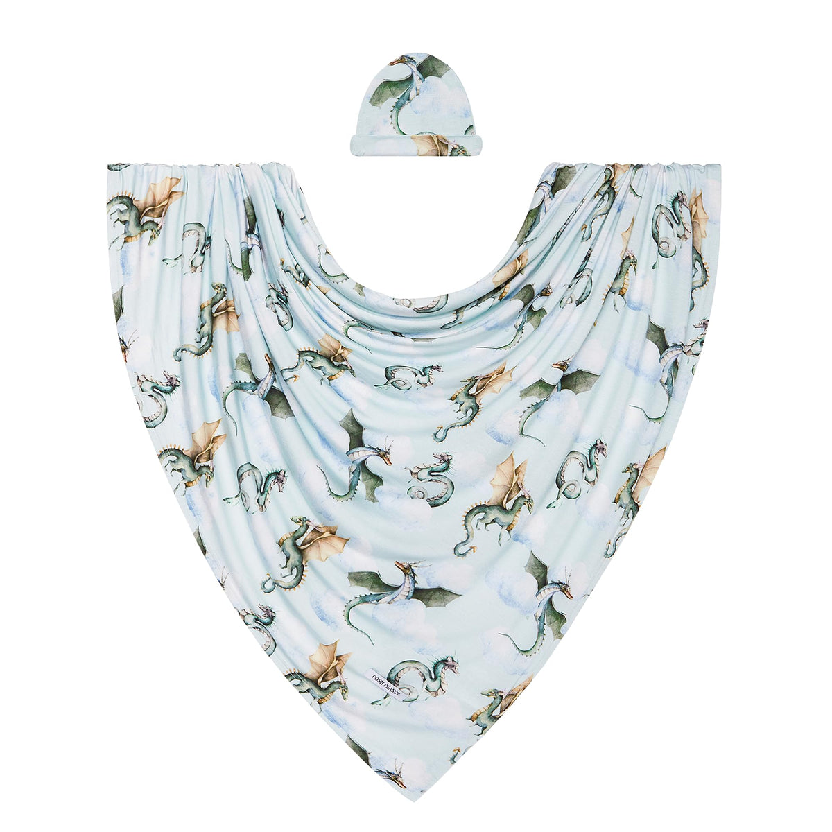 Posh Peanut baby swaddle set with headband for newborn comfort and style