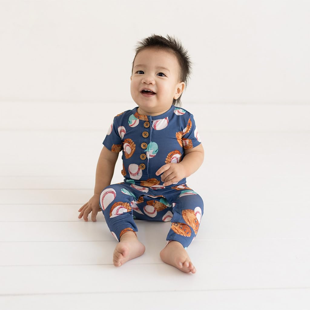 Posh Peanut bamboo fabric sleepwear feels silky and breathable on baby skin