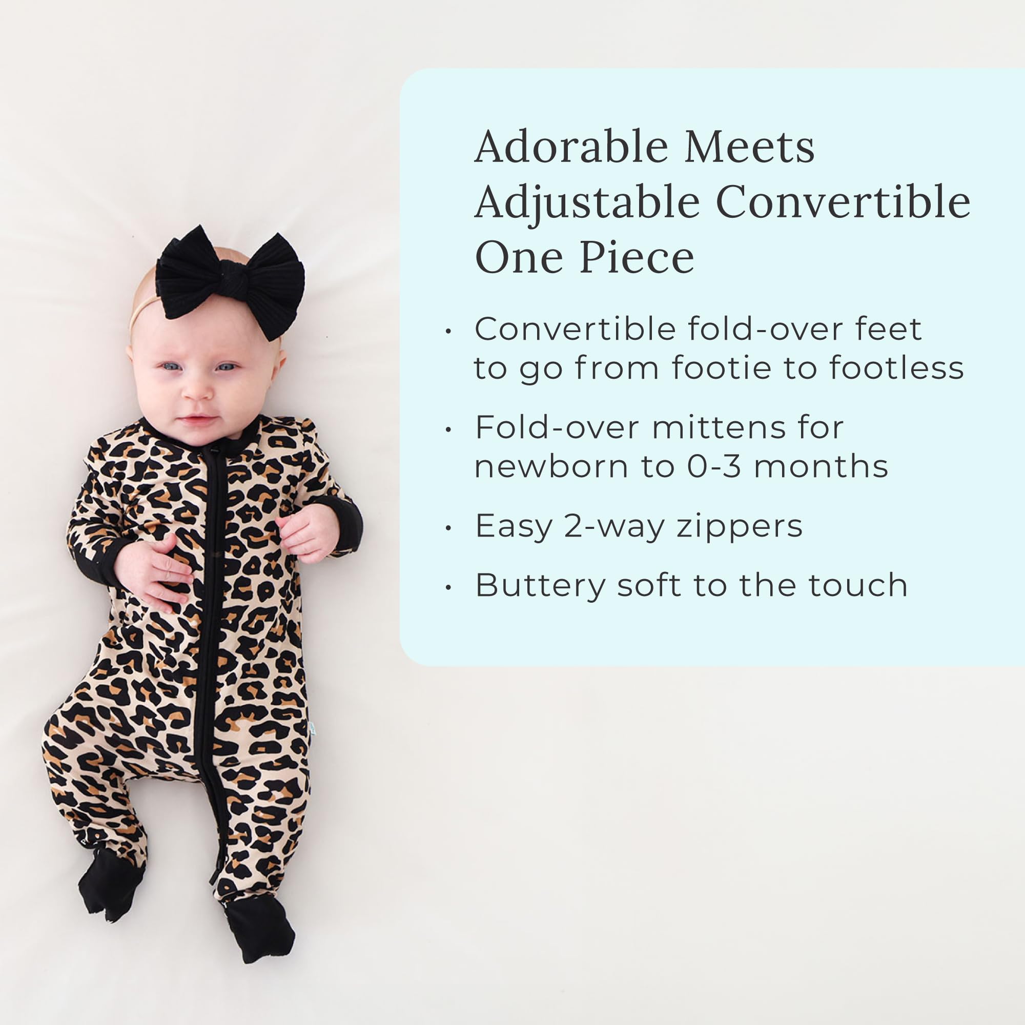 Posh Peanut bamboo Papook fabric detail provides breathable softness for baby skin.