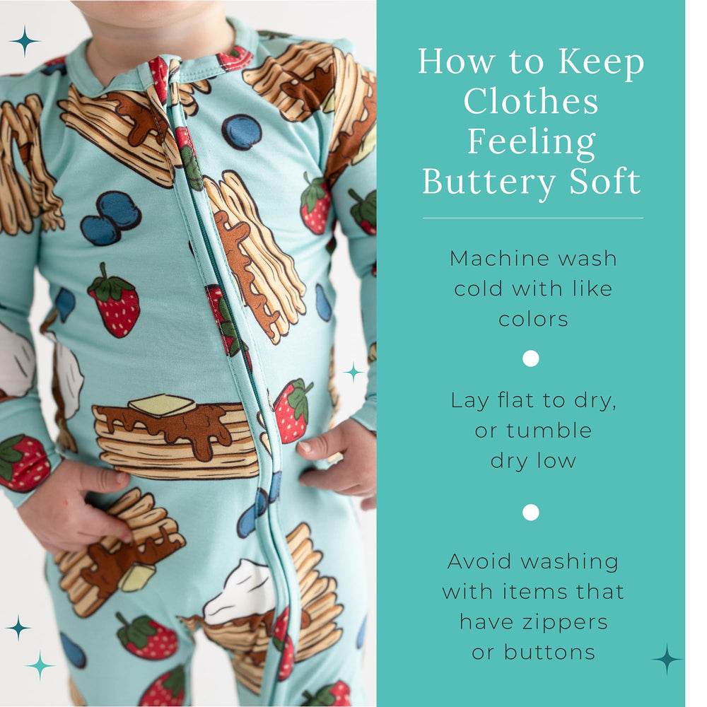 Posh Peanut bamboo viscose fabric feels light and breathable on delicate baby skin.