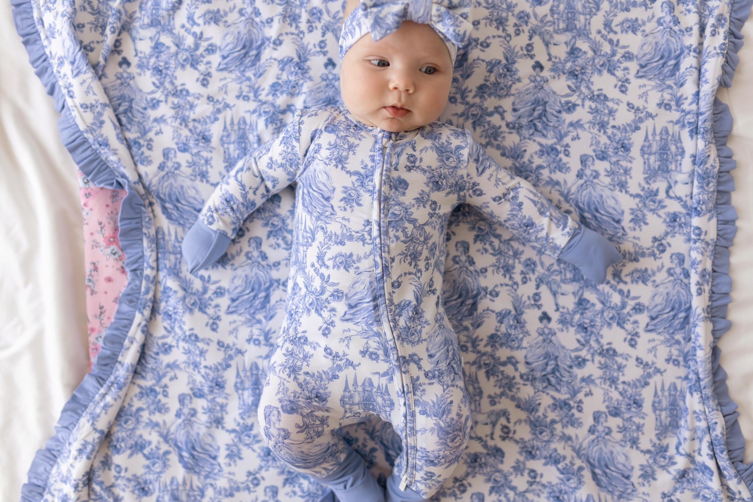 Posh Peanut Briar bamboo blend fabric texture feels silky.