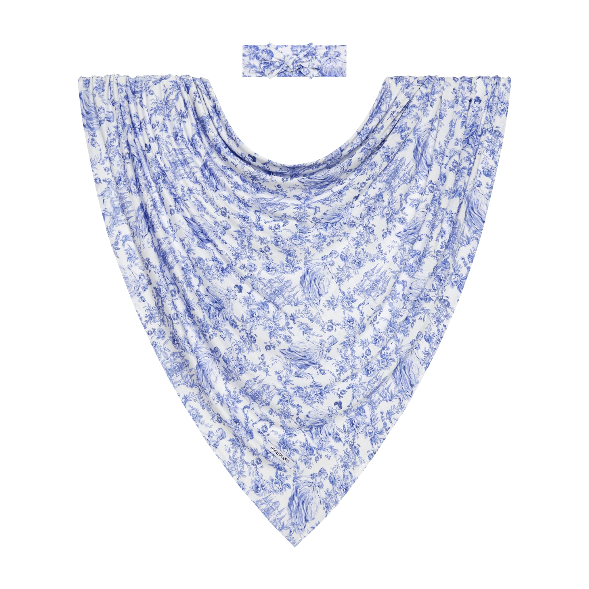 Posh Peanut Briar swaddle blanket in bamboo-viscose for gentle newborn swaddling