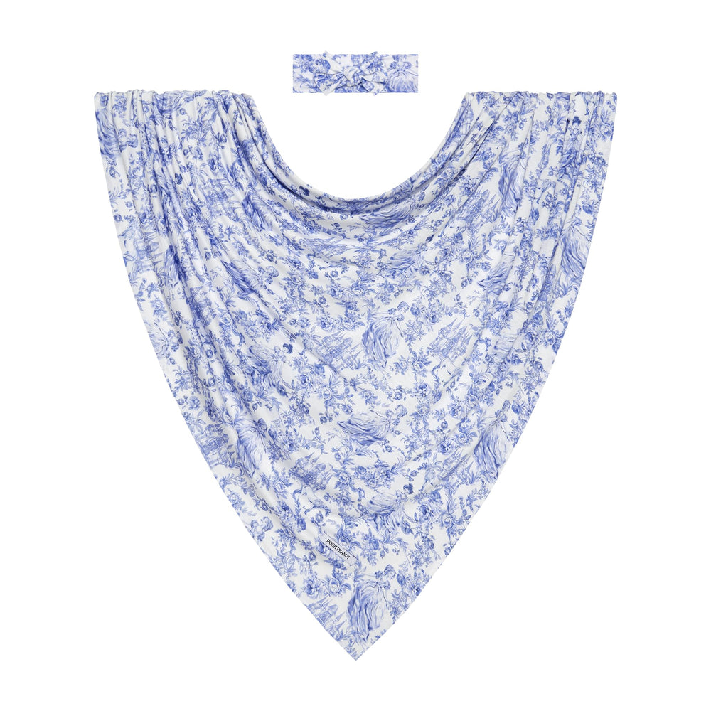 Posh Peanut Briar swaddle blanket in bamboo-viscose for gentle newborn swaddling
