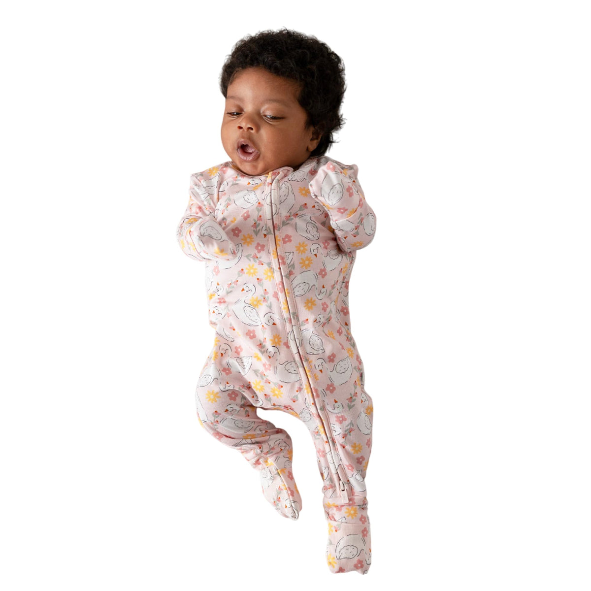 Posh Peanut convertible sleepers with footless option for quick diaper changes.