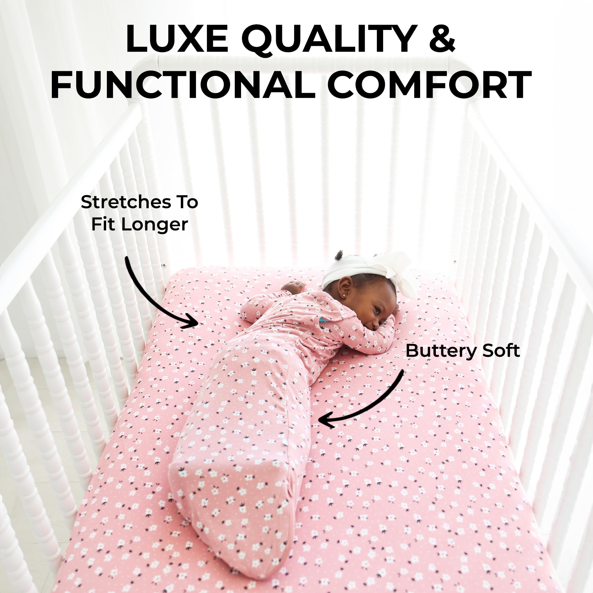 Posh Peanut sleep sack with 2‑way zipper for quick diaper changes