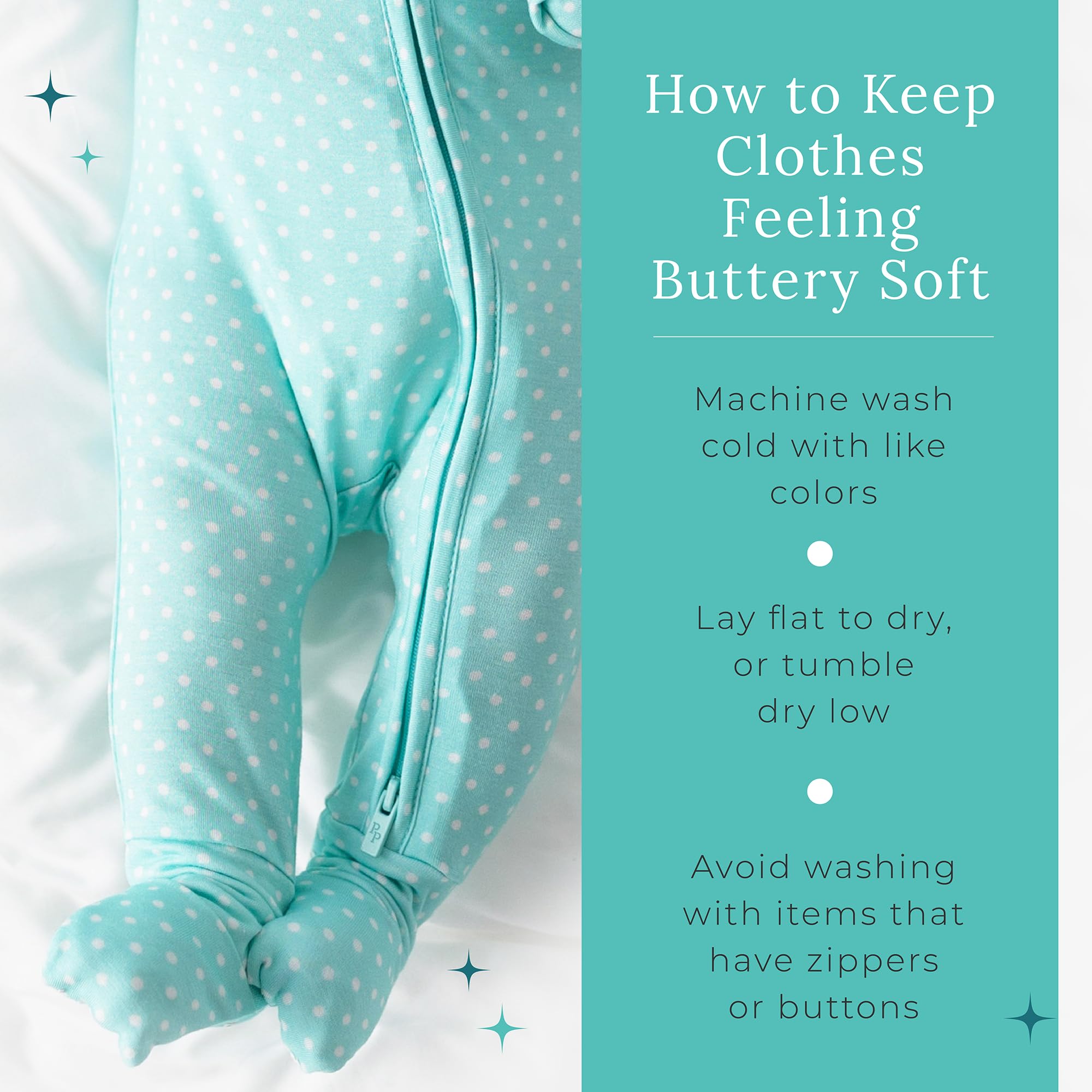 Posh Peanut easy-night diaper changes with flexible zipper access.