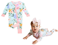 Posh Peanut Erin Sleepers zipper for easy night changes