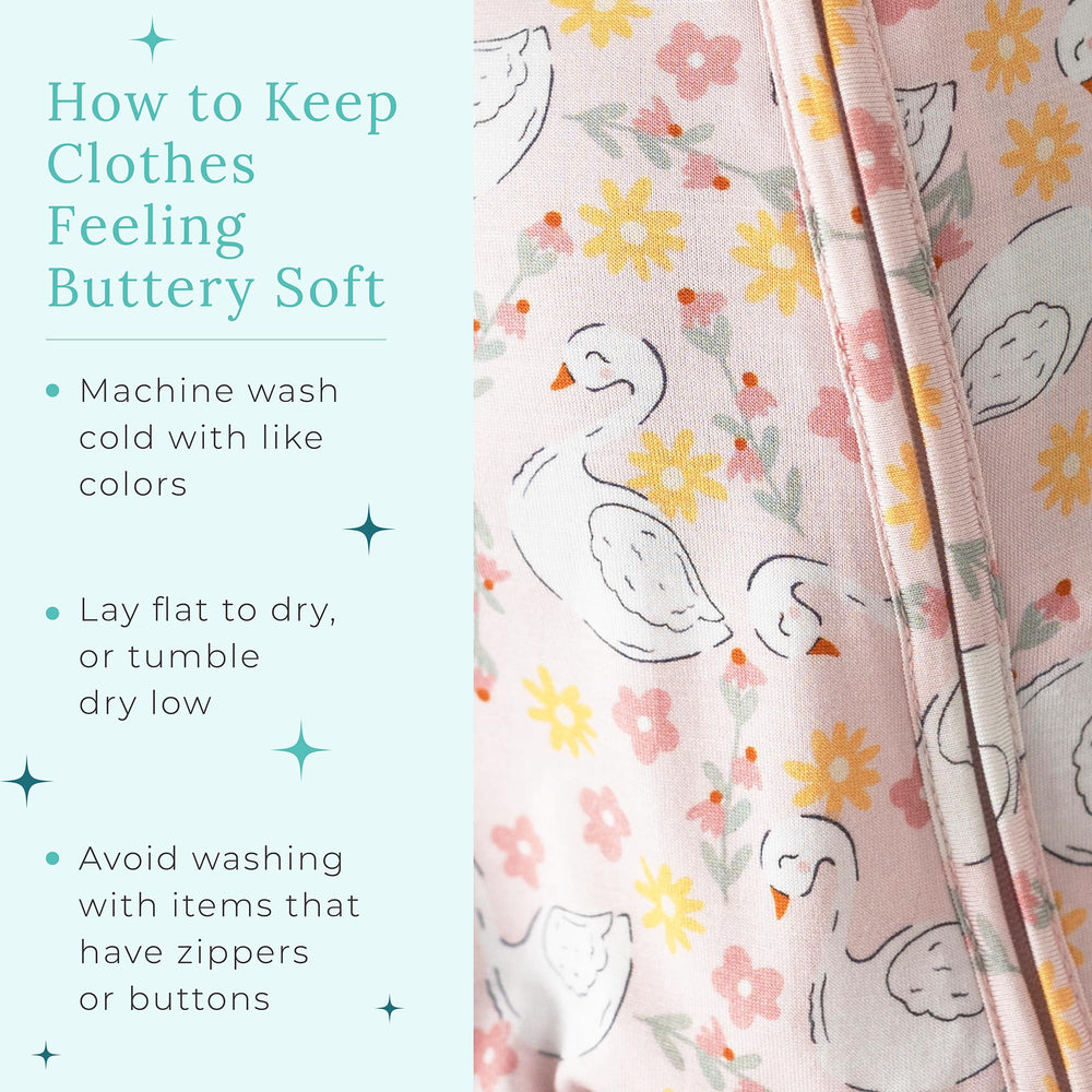 Posh Peanut family print look with coordinated baby and adult pieces.