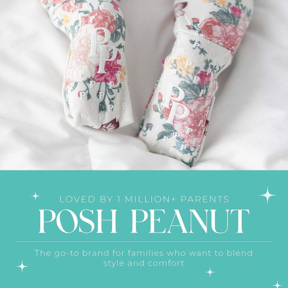Footless sleepers offering comfort and easy movement in Posh Peanut