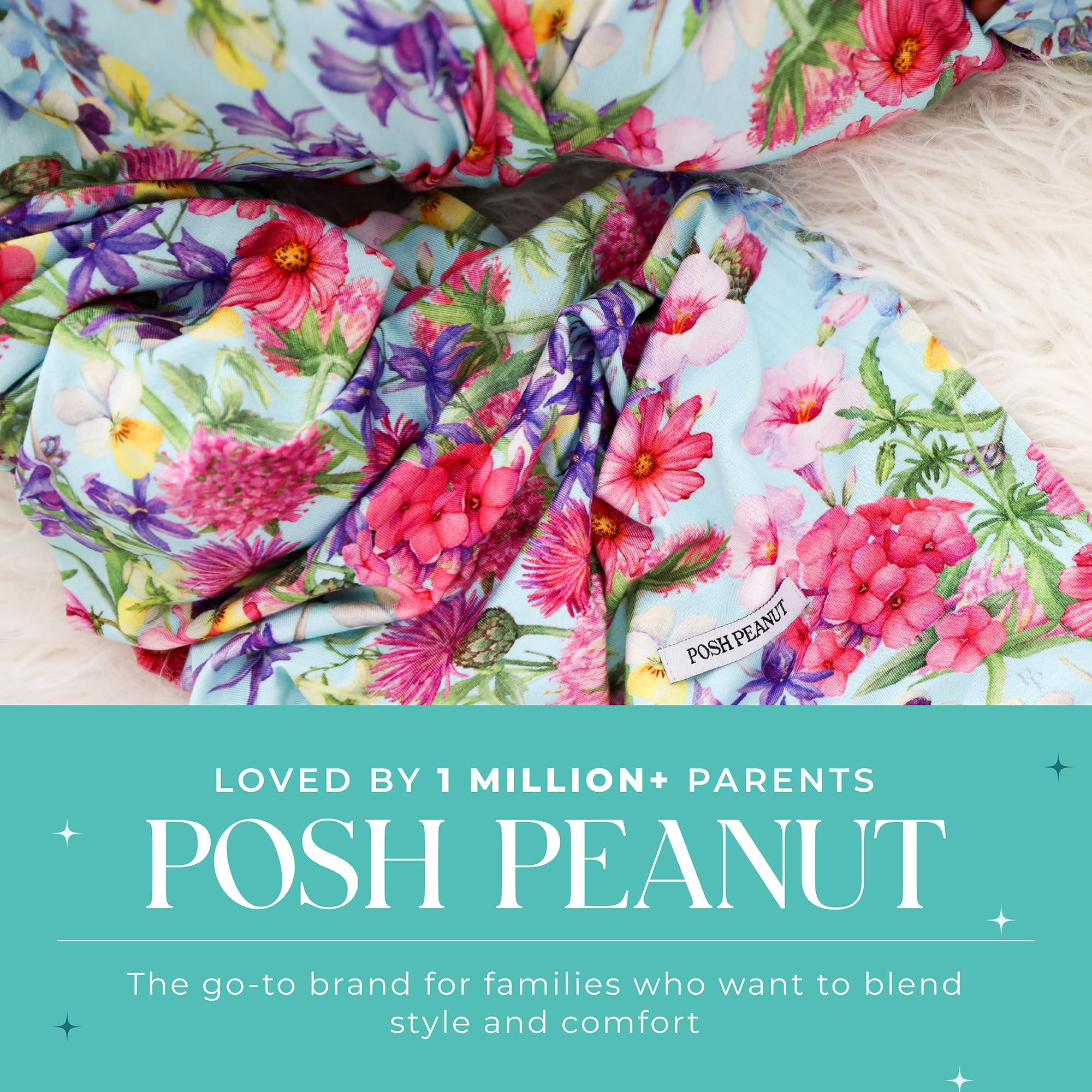 Posh Peanut Hadley nursing cover swaddle used during on-the-go feeding