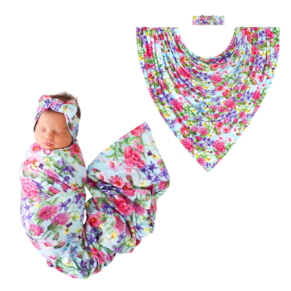 Posh Peanut Hadley swaddle wrap in ultra-soft viscose from bamboo for newborn comfort