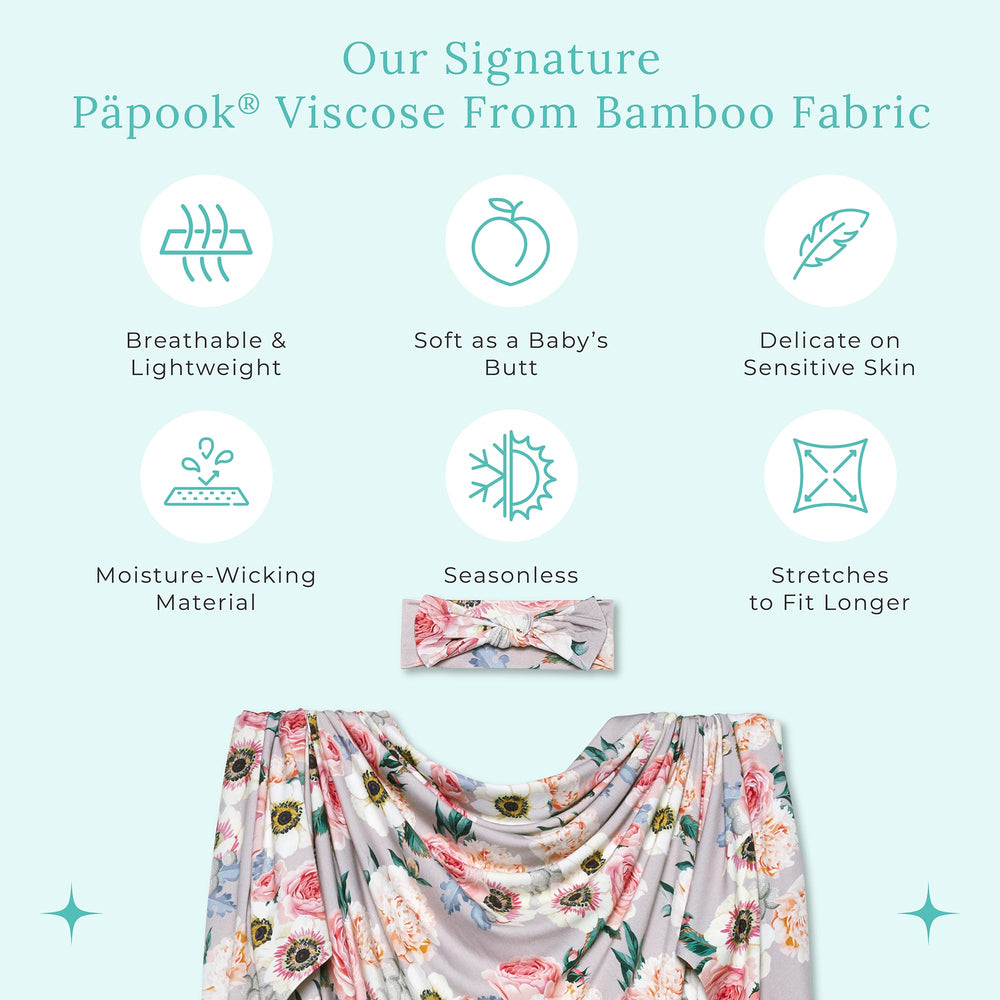 Adjustable strap headband from Posh Peanut for a secure, comfy fit.