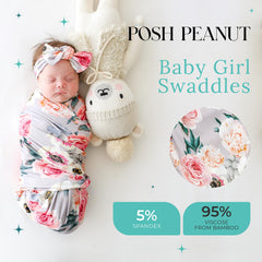Posh Peanut headband set coordinates with outfits for newborn chic.