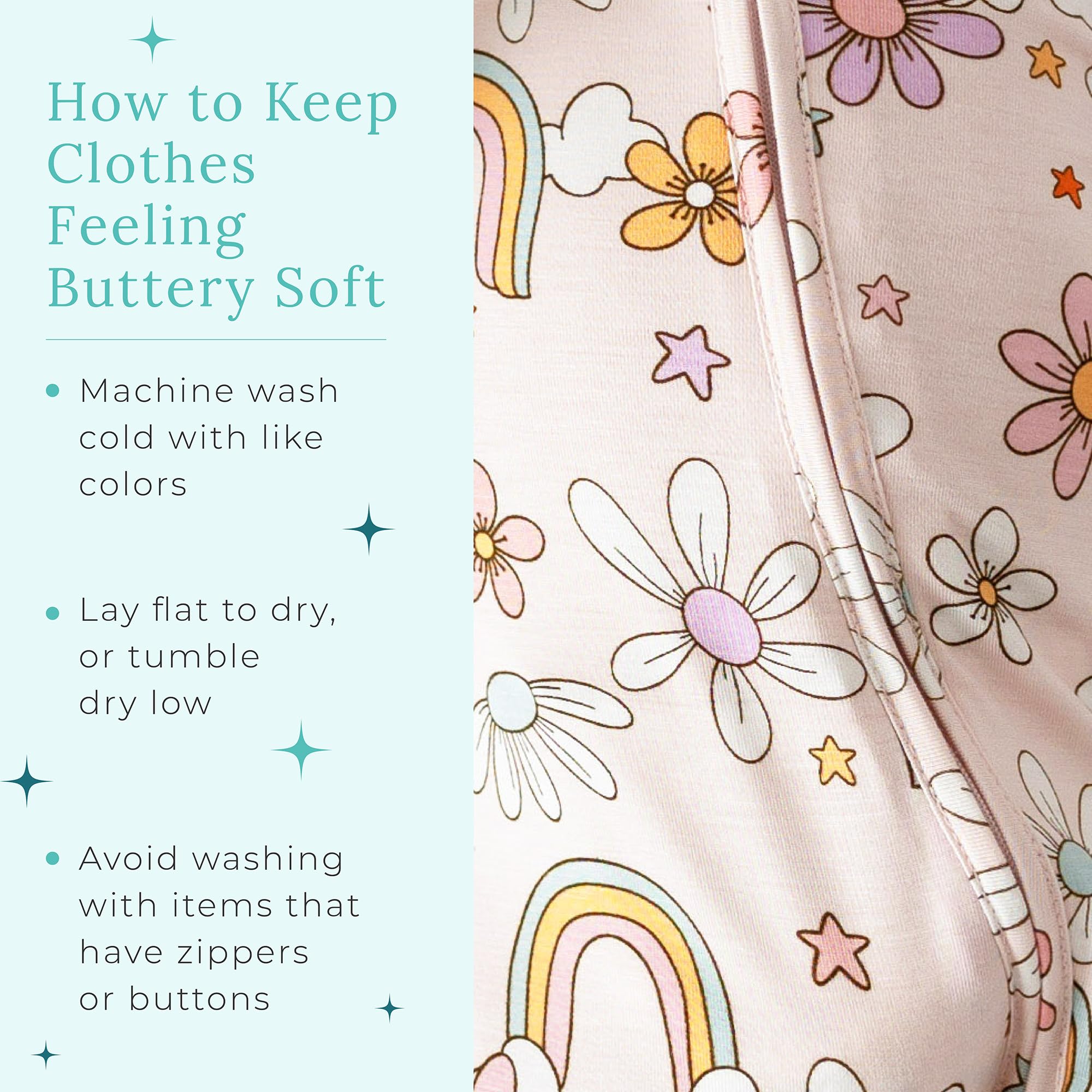 Posh Peanut matching accessories complement the sleepwear look.