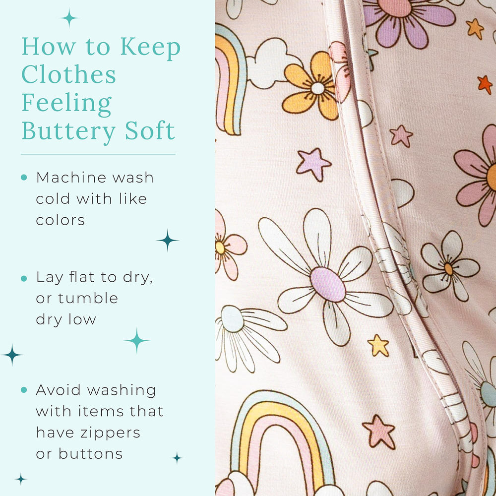 Posh Peanut matching accessories complement the sleepwear look.