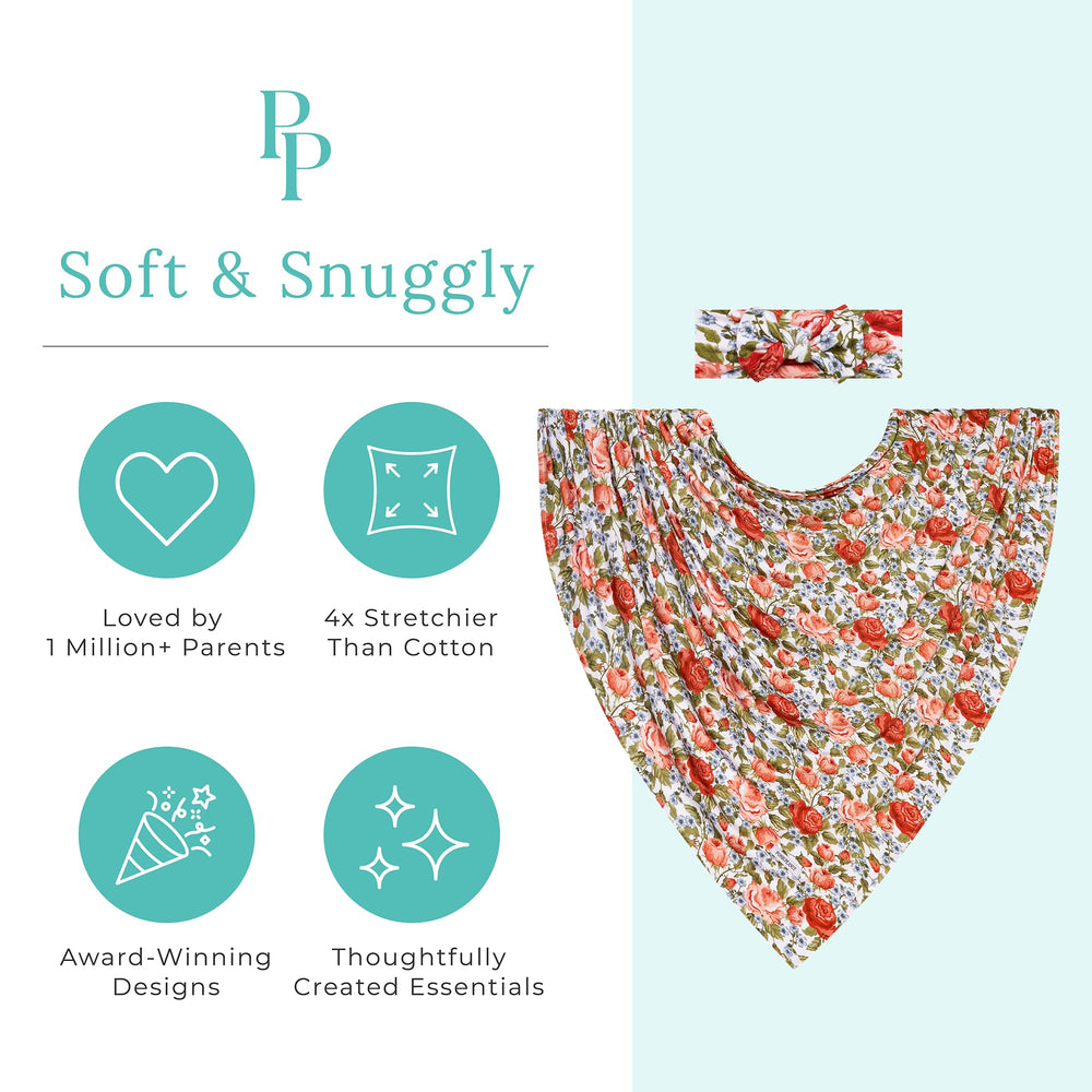 Posh Peanut newborn swaddle 44x44 inches for flexible wrapping